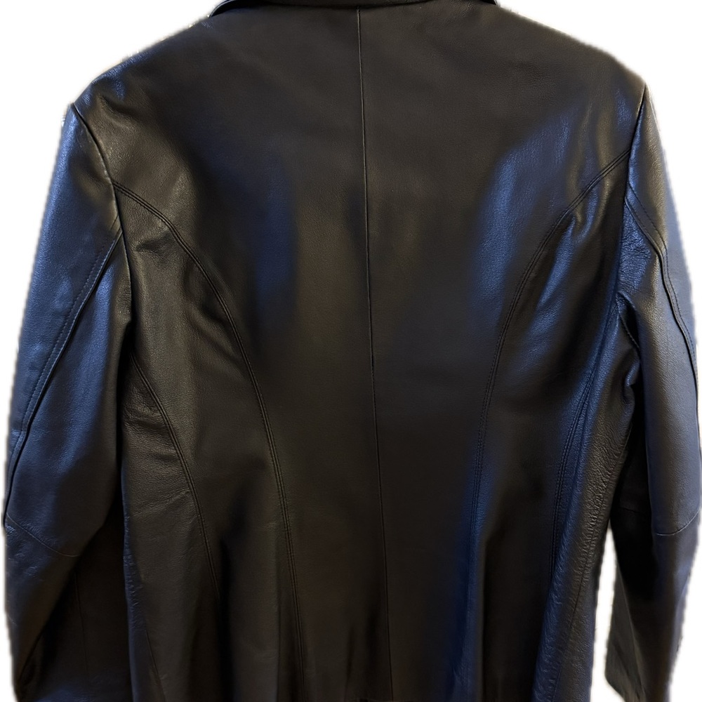 Worthington Black Leather Jacket - Picture 3 of 4